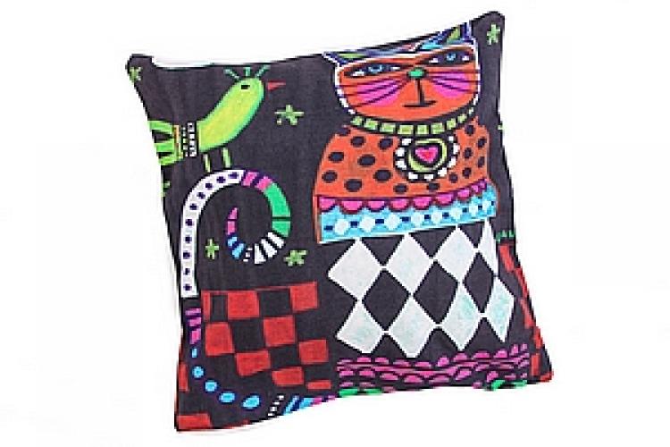 Наволочка "DJ принт" декор. (хлопок) №3