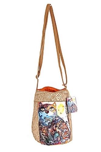 Сумка хлопок с декор. отделкой №91