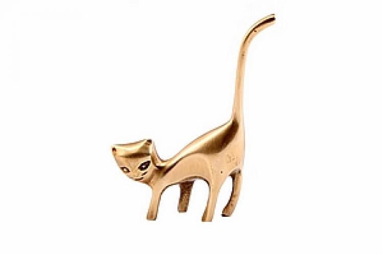 Статуэтка-подставка для колец"Кот" №43