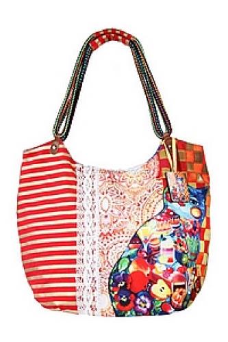 Сумка хлопок с декор. отделкой №132