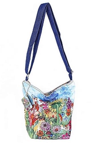 Сумка хлопок с декор. отделкой №195