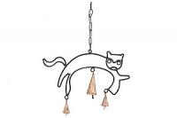 Колокольчик подвесной "Кот" №97