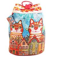 Сумка-рюкзак хлопок с декор. отделкой №8