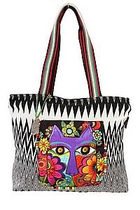 Сумка хлопок с декоративой отделкой №176