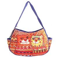 Сумка хлопок с декор. отделкой №169