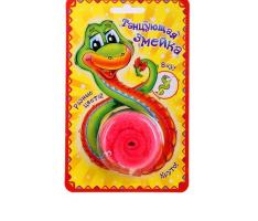 Танцующая змейка розовая